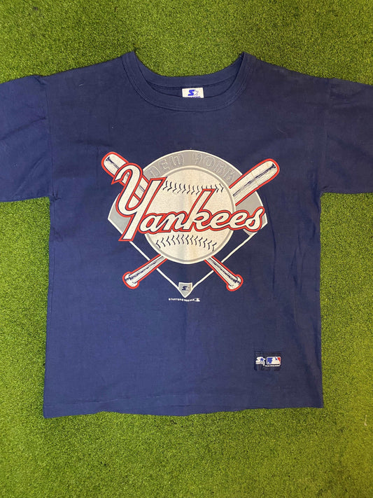 1989 New York Yankees - Vintage MLB T-Shirt (Medium) - Gametime Vintage