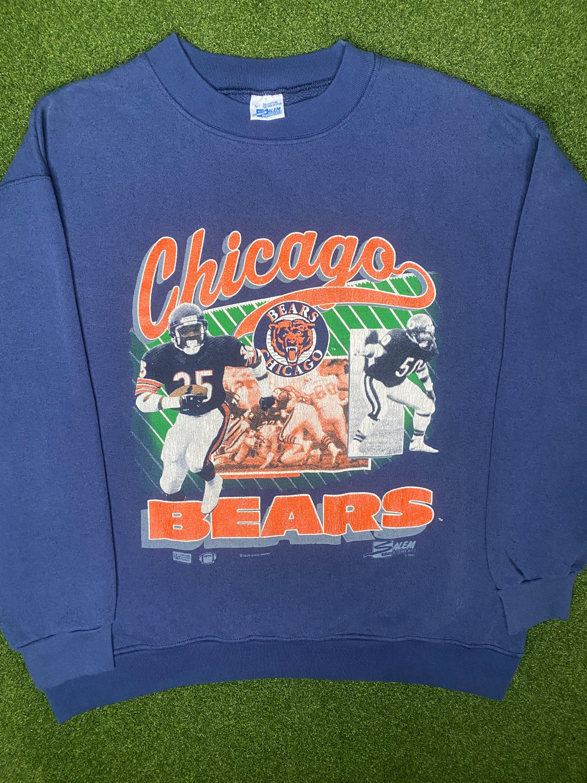 1990 Chicago Bears - Vintage NFL Crewneck Sweatshirt (Large)