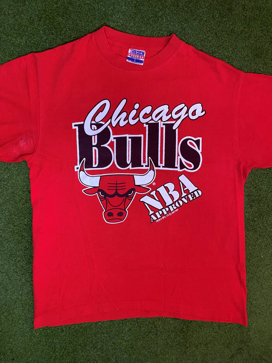 1990 Chicago Bulls - Vintage NBA T-Shirt (Large)