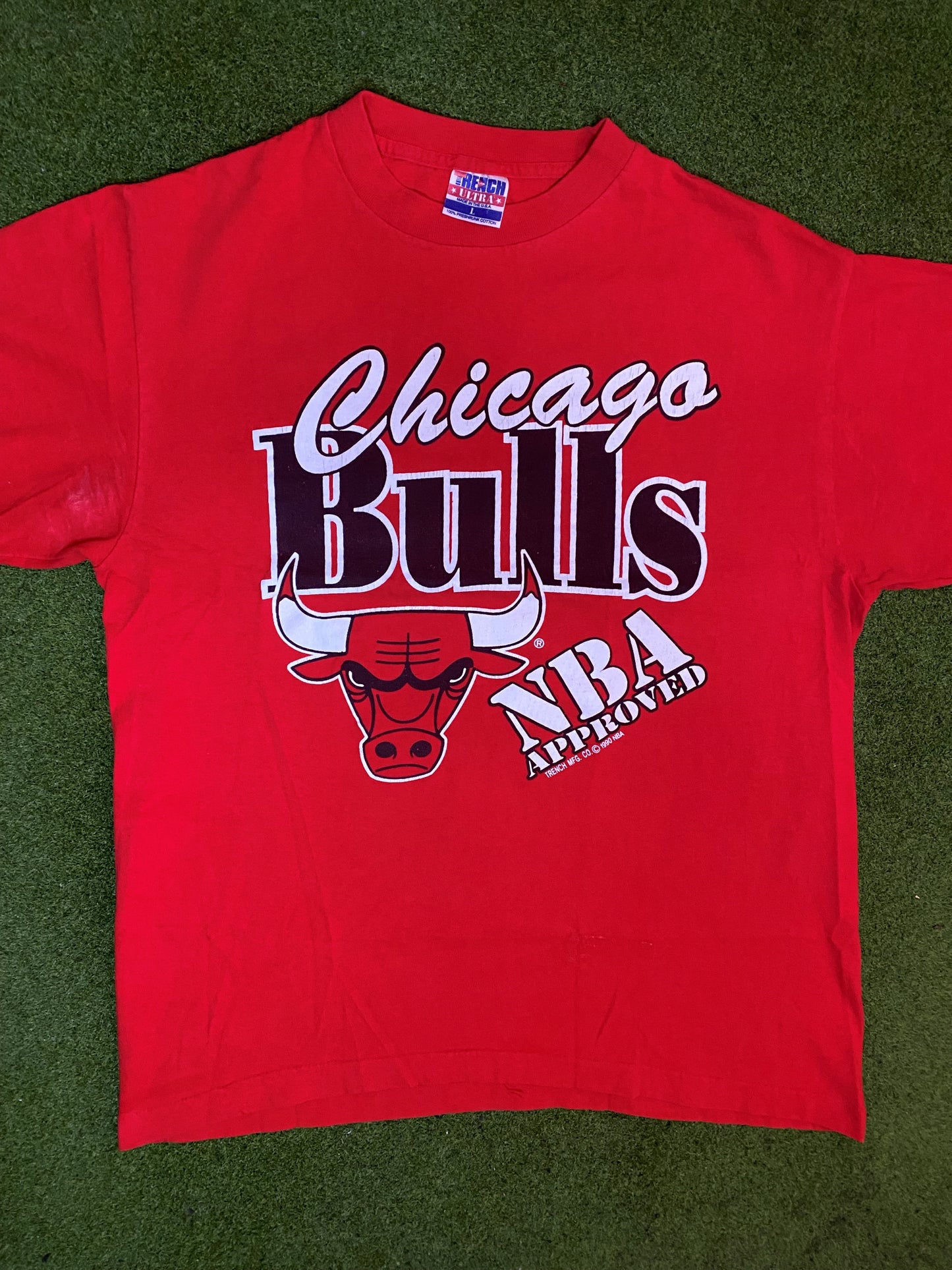 1990 Chicago Bulls - Vintage NBA T-Shirt (Large) 