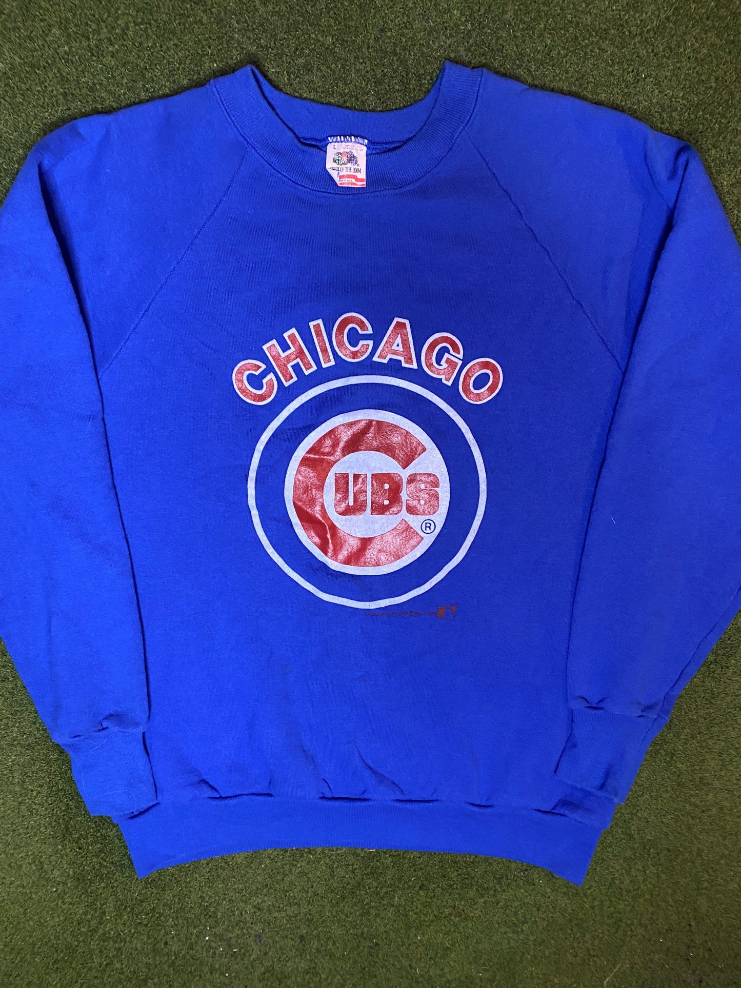 1990 Chicago Cubs - Vintage MLB Sweatshirt (Large)