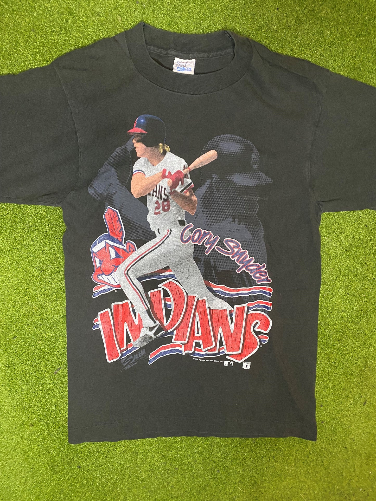 1990 Cleveland Indians - Cory Snyder - Vintage MLB PLayer T-Shirt (Small)