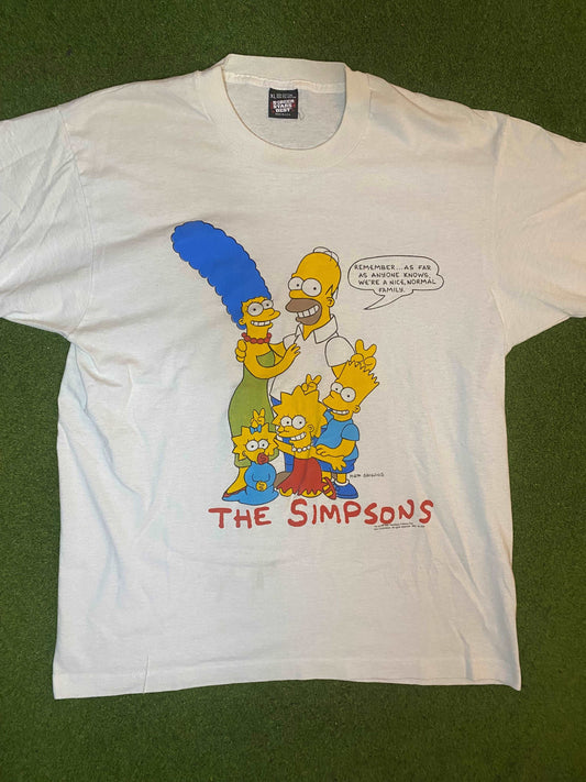 1990 The Simpons - Vintage Cartoon T-Shirt (XL) Gametime Vintage