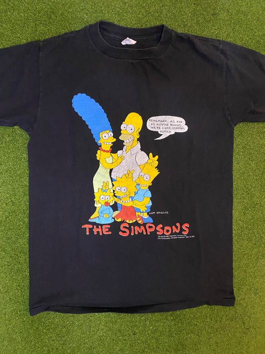 1990 The Simpsons - Vintage Cartoon T-Shirt (Medium)