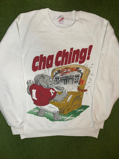 1991 Alabama Crimson Tide - Cha Ching - Iron Bowl - Vintage College Football Sweatshirt (Large)