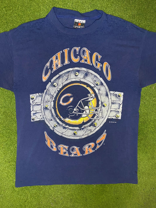 1991 Chicago Bears - Vintage NFL T-Shirt (Large)