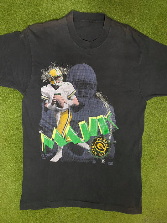 1991 Green Bay Packers - Don Majkowski - Vintage NFL Player T-Shirt (Large) Gametime Vintage