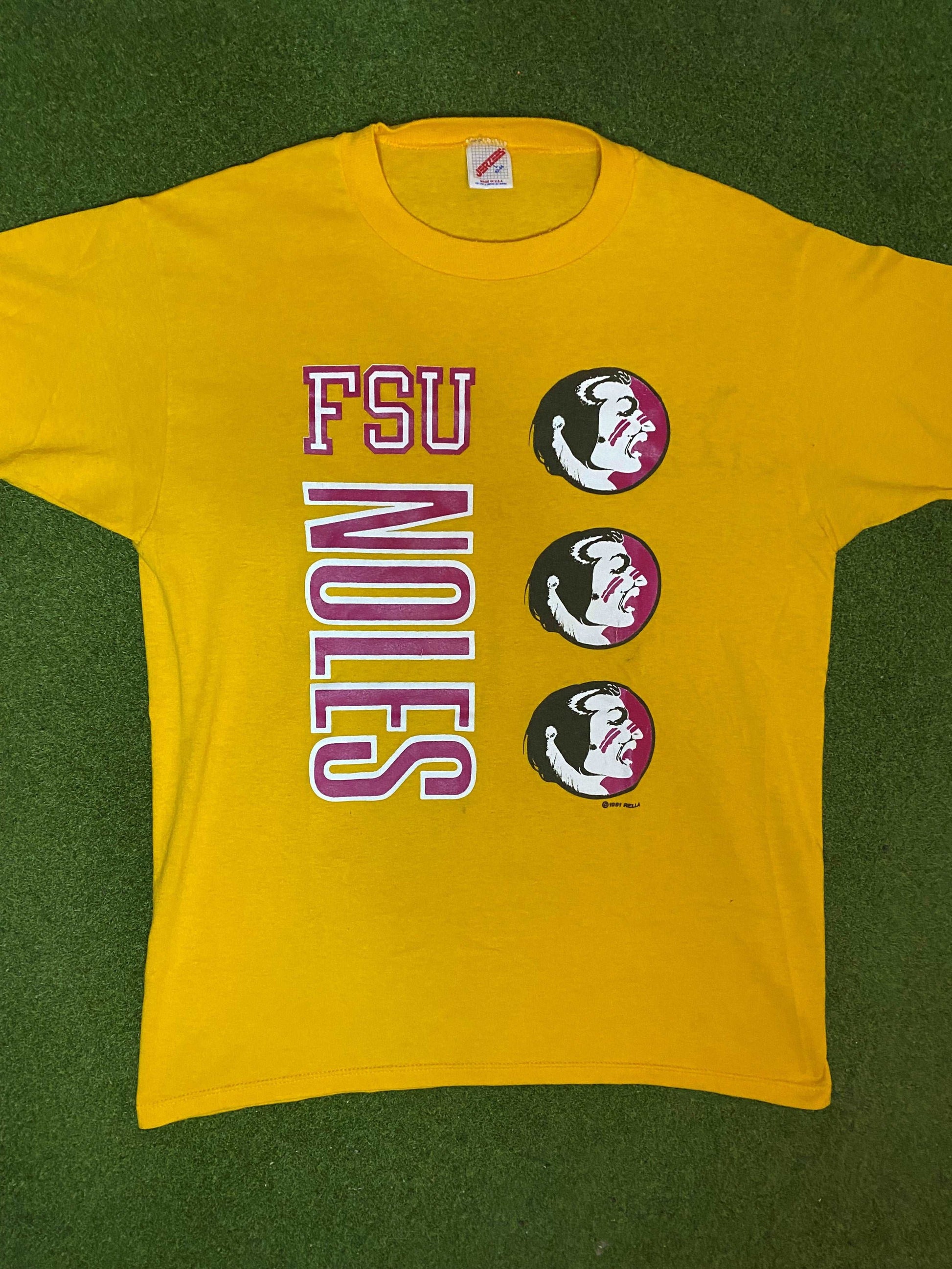 1991 Florida State Seminoles - Vintage College T-Shirt (Large)