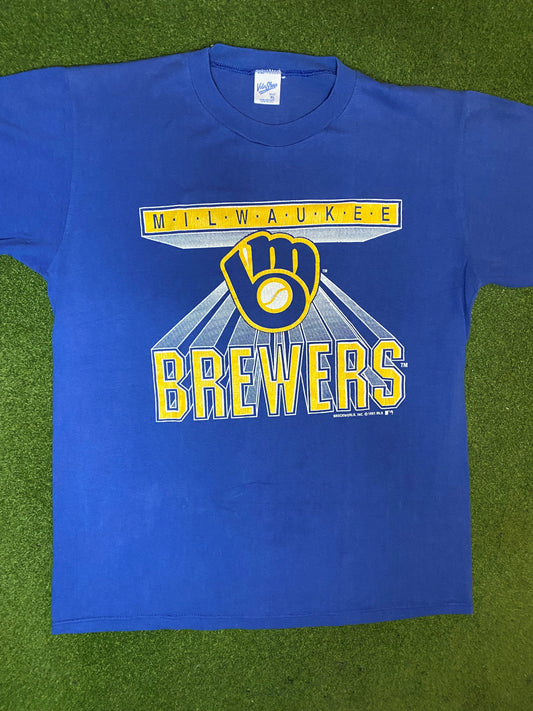 1991 Milwaukee Brewers - Vintage MLB T-Shirt (XL)