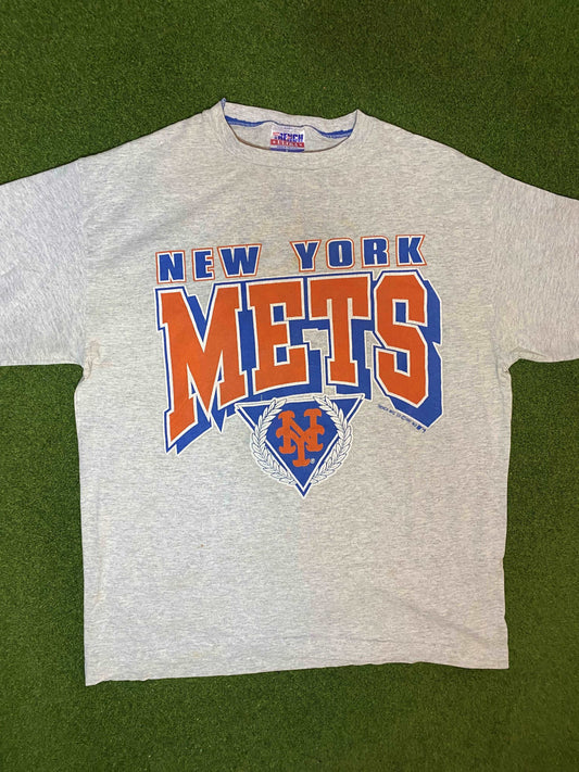 1991 New York Mets - Vintage MLB T-Shirt (Large) Gametime Vintage