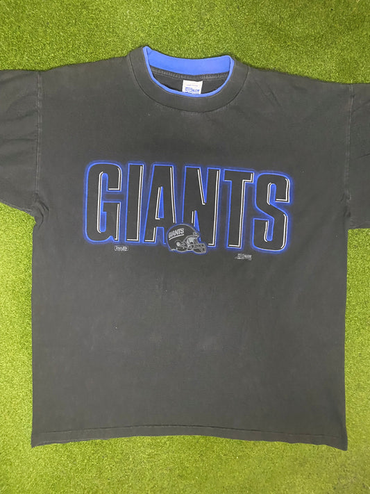 1991 New York Giants - Vintage NFL Ringer T-Shirt (XL)