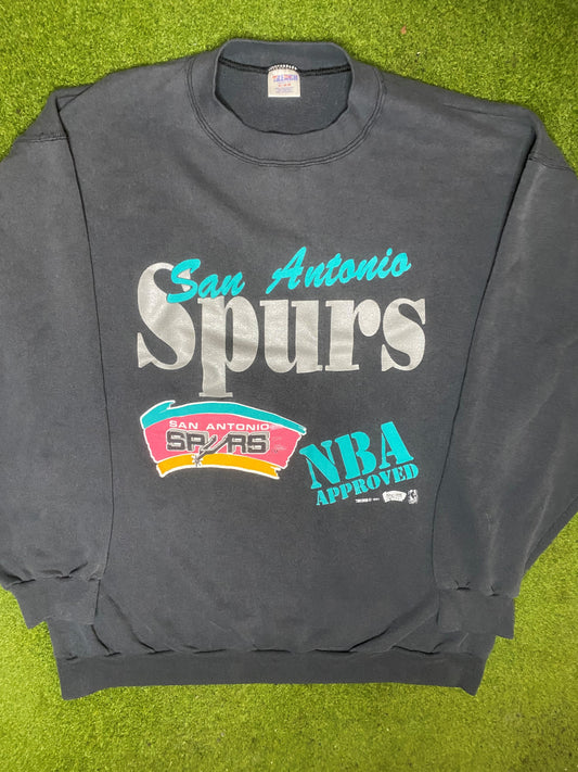 1991 San Antonio Spurs - Vintage NBA Sweatshirt (XL) 