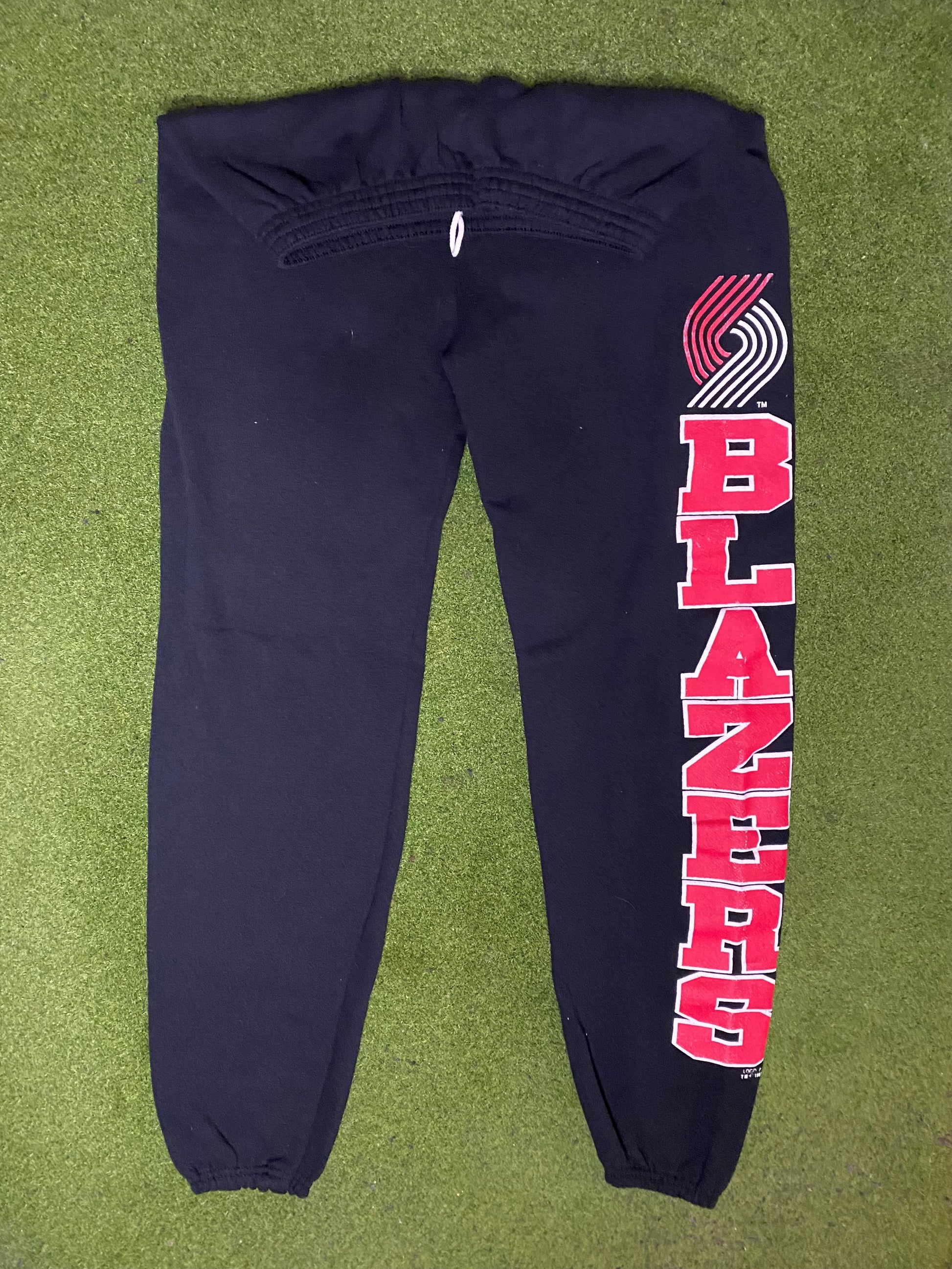 1991 Portland Trail Blazers - Vintage NBA Sweatpants (Medium) 