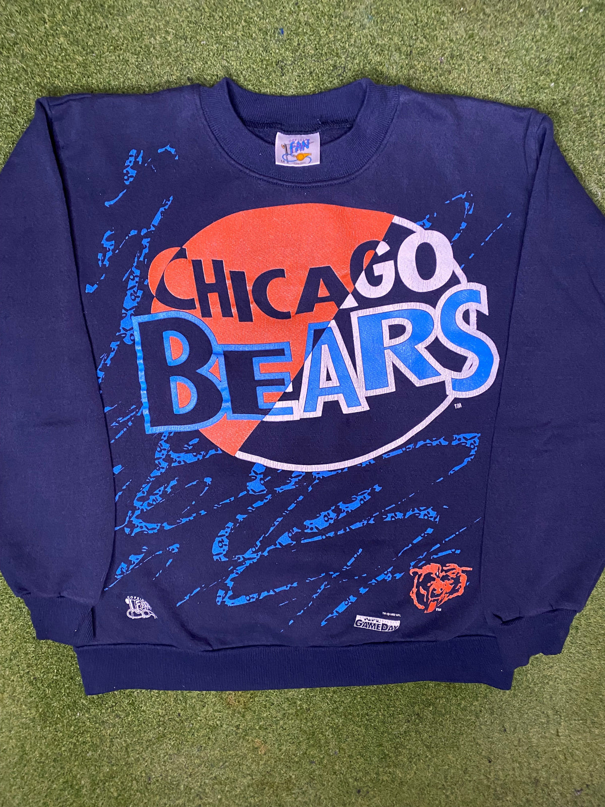 1992 Chicago Bears - Sudadera vintage de la NFL (mediana)
