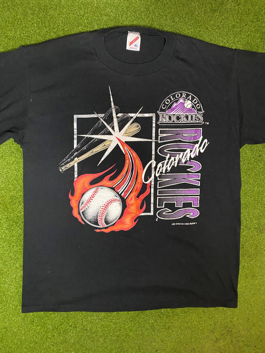 1992 Colorado Rockies - Vintage MLB Tee (XL) 