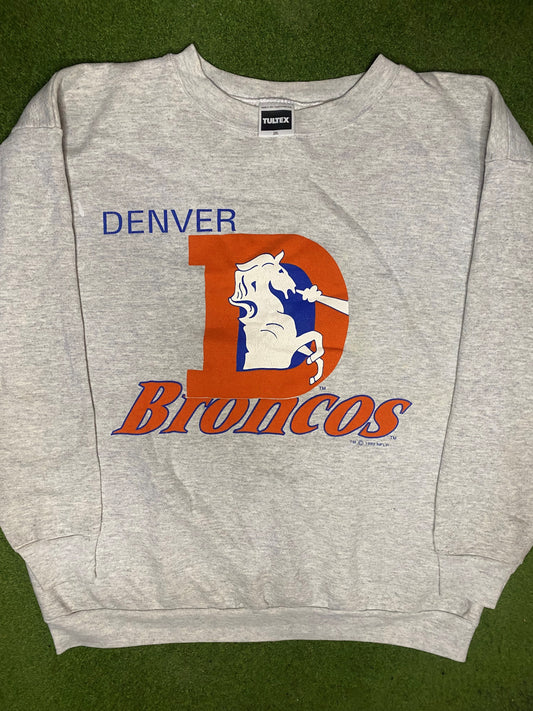 1992 Denver Broncos - Vintage NFL Sweatshirt (2XL) - Gametime Vintage