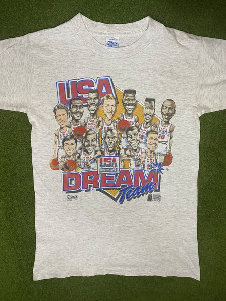 1992 USA Basketball - Dream Team - Double Sided - Vintage NBA T