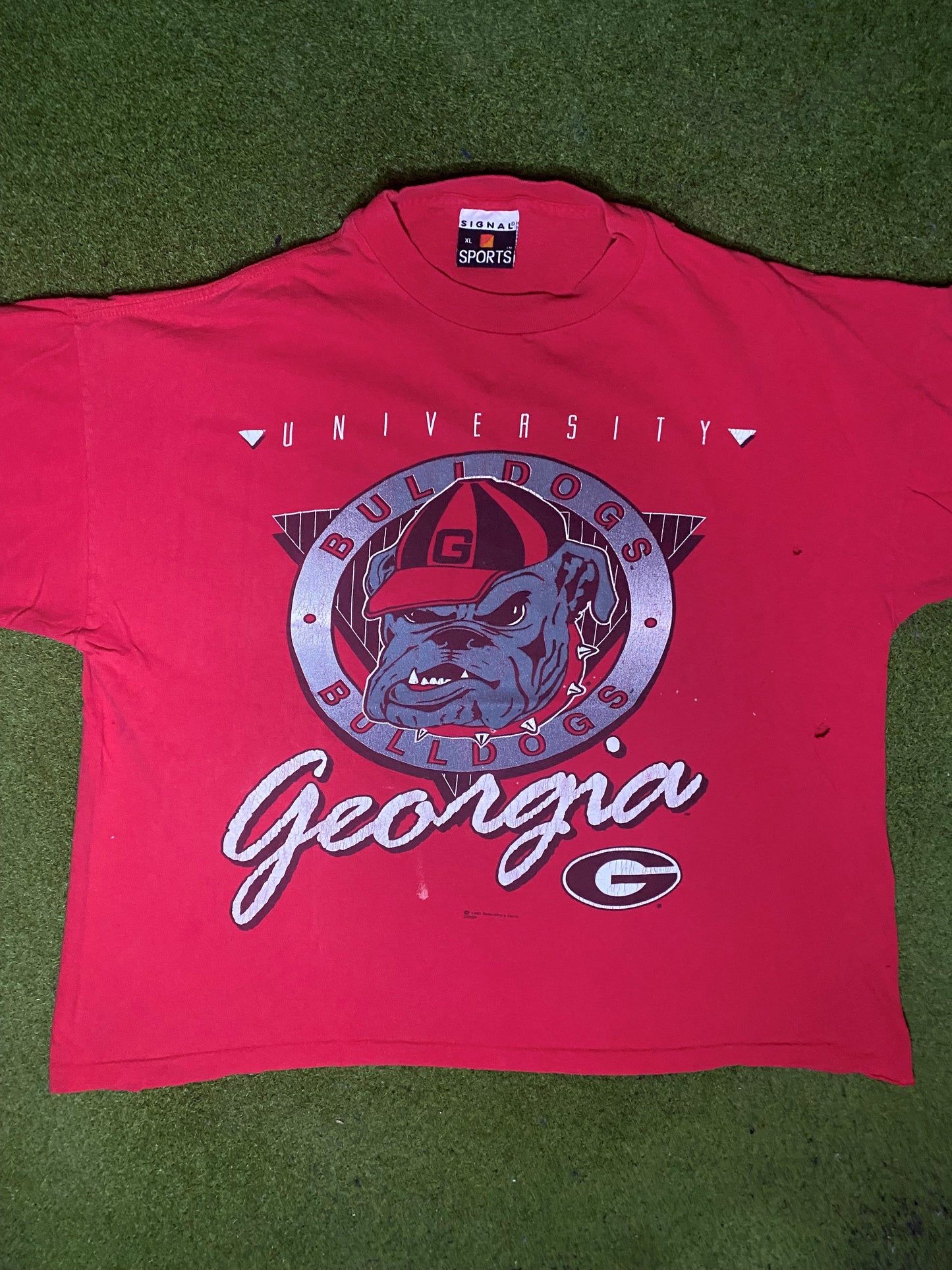 1992 Georgia Bulldogs - Vintage College T Shirt (XL)