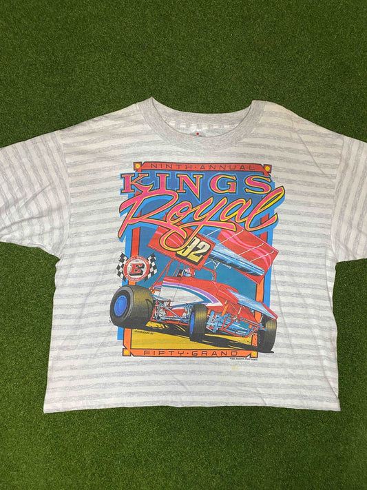 1992 Kings Royal - Double Sided - Boxy - Vintage Racing Tee Shirt (XL)