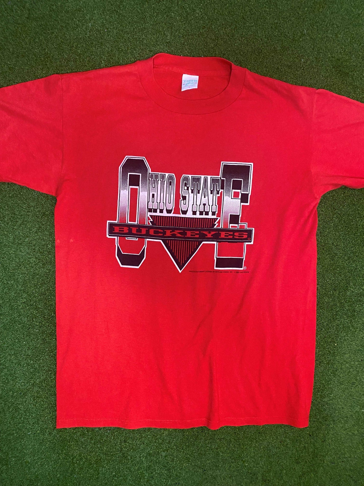 1992 Ohio State Buckeyes - Vintage College Tee Shirt (Large)