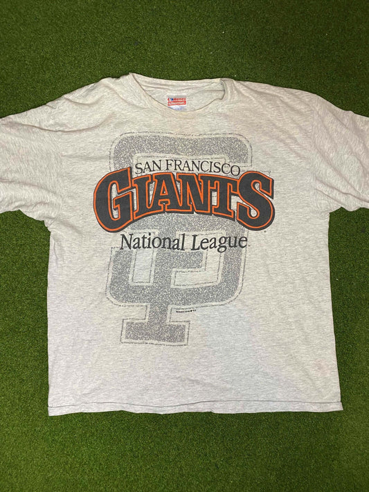 1992 San Francisco Giants - Big Logo - Vintage MLB Tee Shirt (XL)