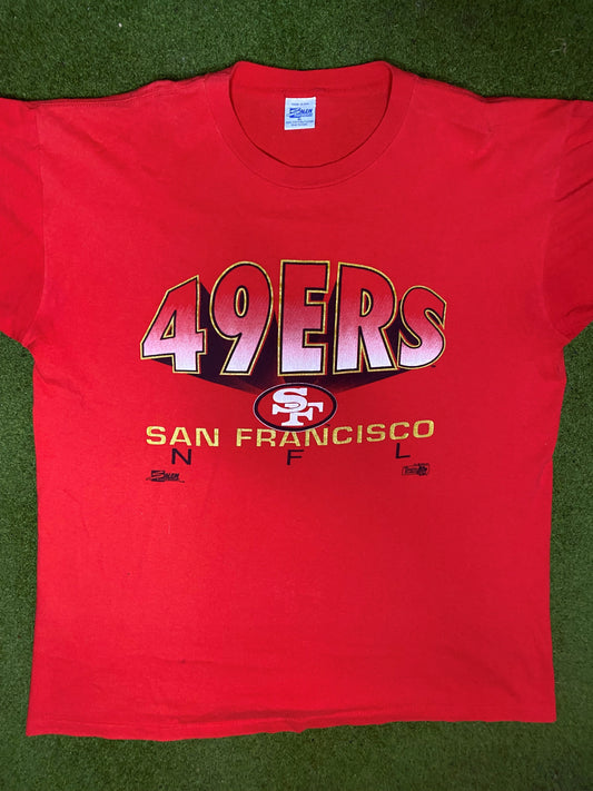 1992 San Francisco 49ers - Vintage NFL T-Shirt (XL) Gametime Vintage