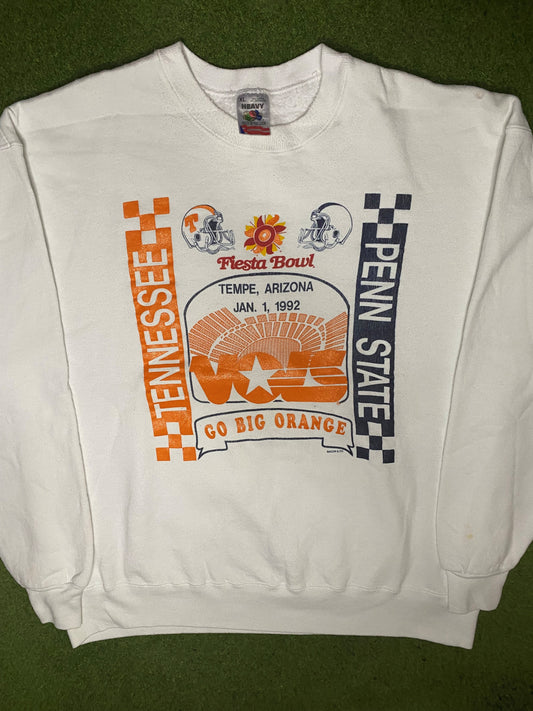 1992 Tennessee Volunteers - Fiesta Bowl - Vintage College Sweatshirt (XL) - Gametime Vintage