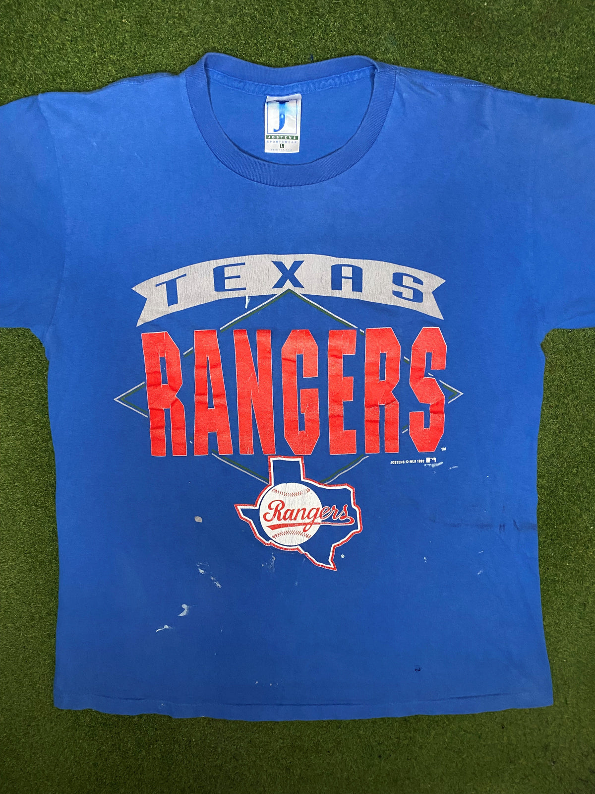 Camiseta MLB Vintage Texas Rangers 1992 (Talla Grande)