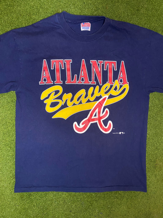 1993 Atlanta Braves - Vintage MLB T-Shirt (Large) - Gametime Vintage