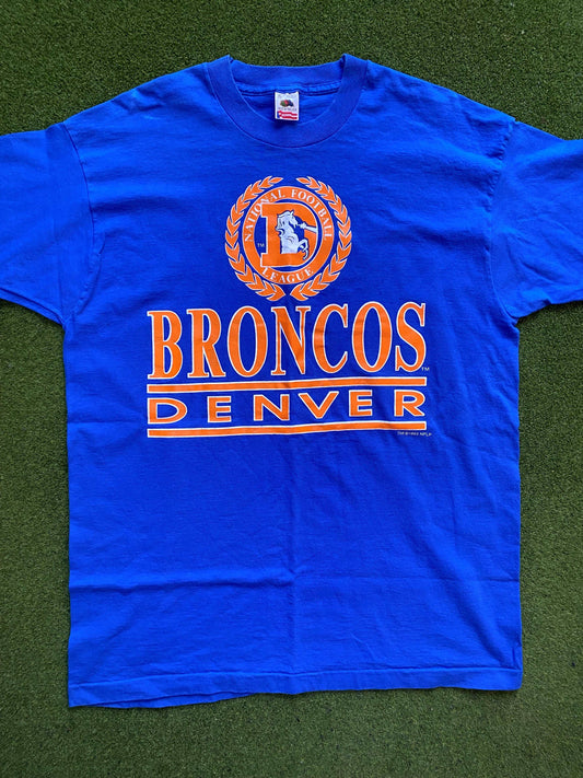 1993 Denver Broncos - Vintage NFL T-Shirt (XL) - Gametime Vintage