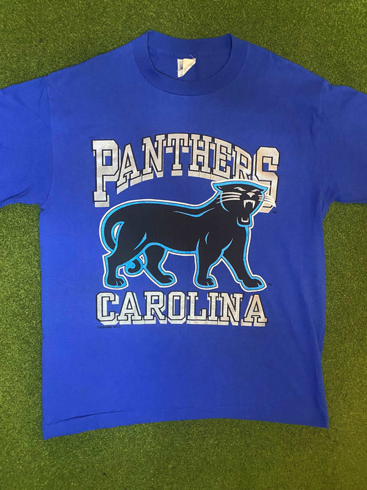 1993 Carolina Panthers - Vintage NFL T-Shirt (Large) Gametime Vintage