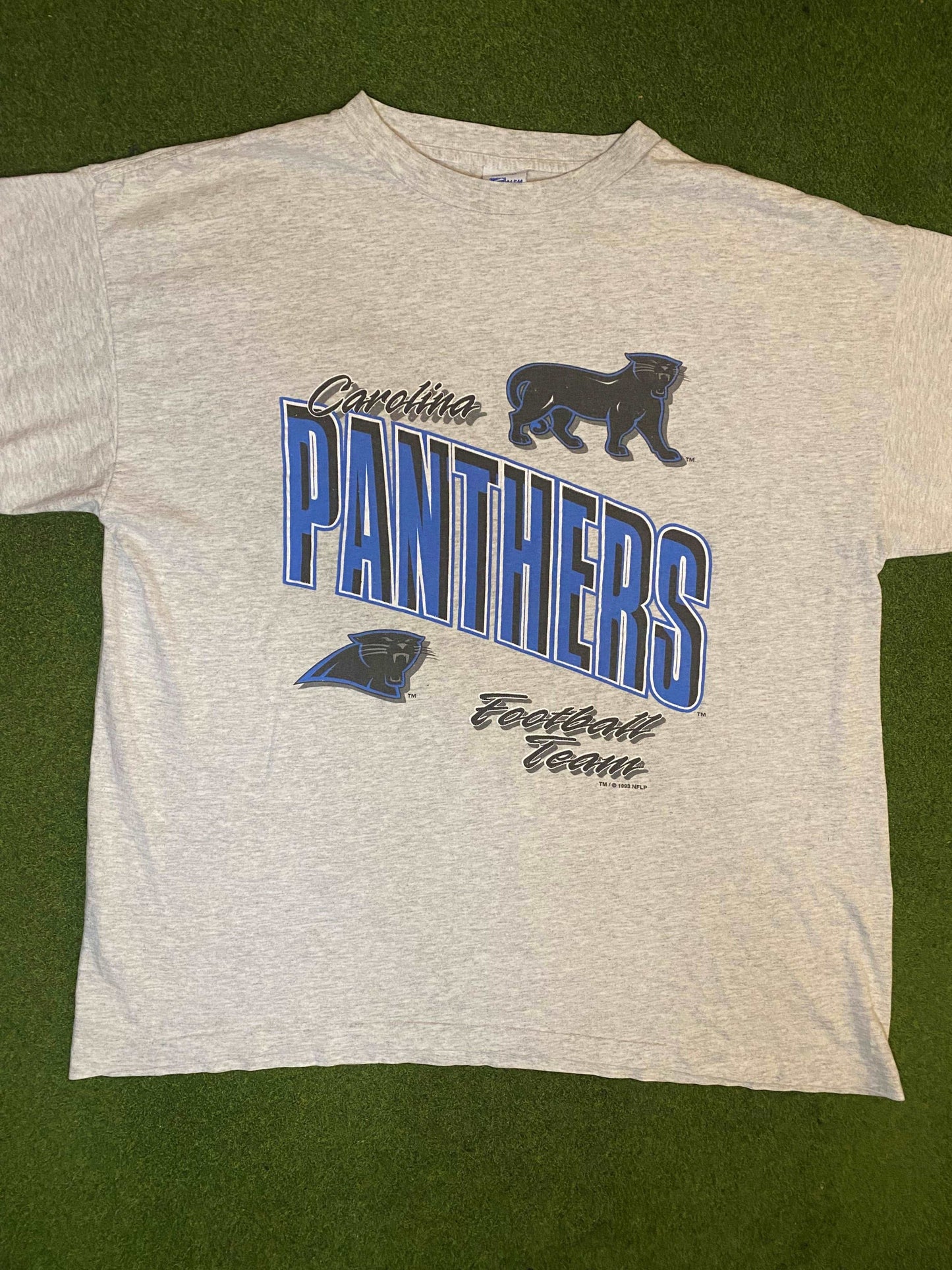 1993 Carolina Panthers - Football Team - Vintage NFL T-Shirt (XL)