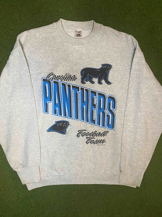 1993 Carolina Panthers - Football Team - Vintage NFL Crewneck Sweatshirt (XL) - Gametime Vintage