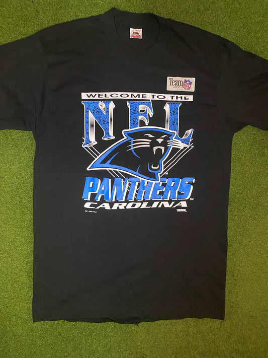 1993 Carolina Panthers - Welcome to the NFL - NWT - Vintage NFL T-Shirt (Large) Gametime Vintage