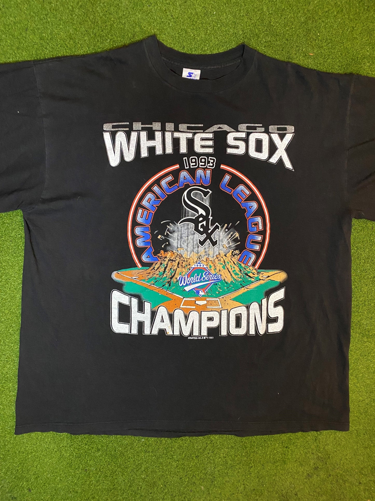 1993 Chicago White Sox - AL Champions - Vintage MLB Tee (2XL) Gametime Vintage