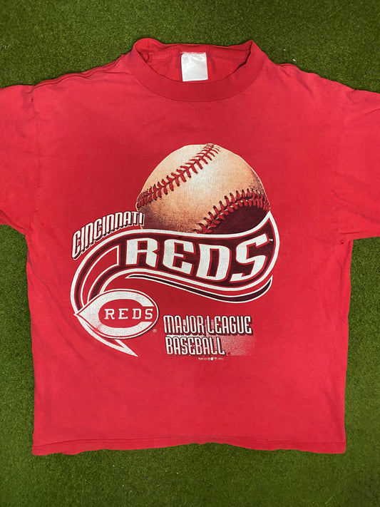 1993 Cincinnati Reds - Vintage MLB T-Shirt (XL) Gametime Vintage