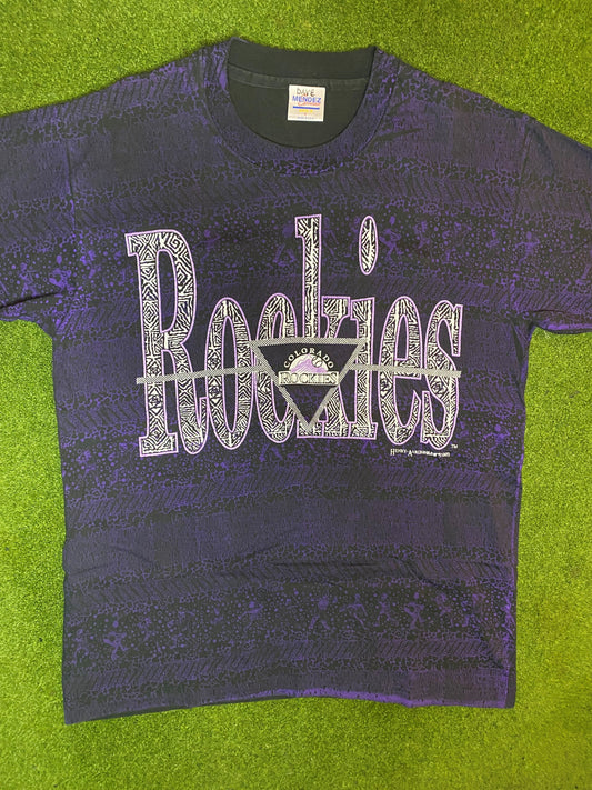 1993 Colorado Rockies - Vintage MLB T-Shirt (Large)