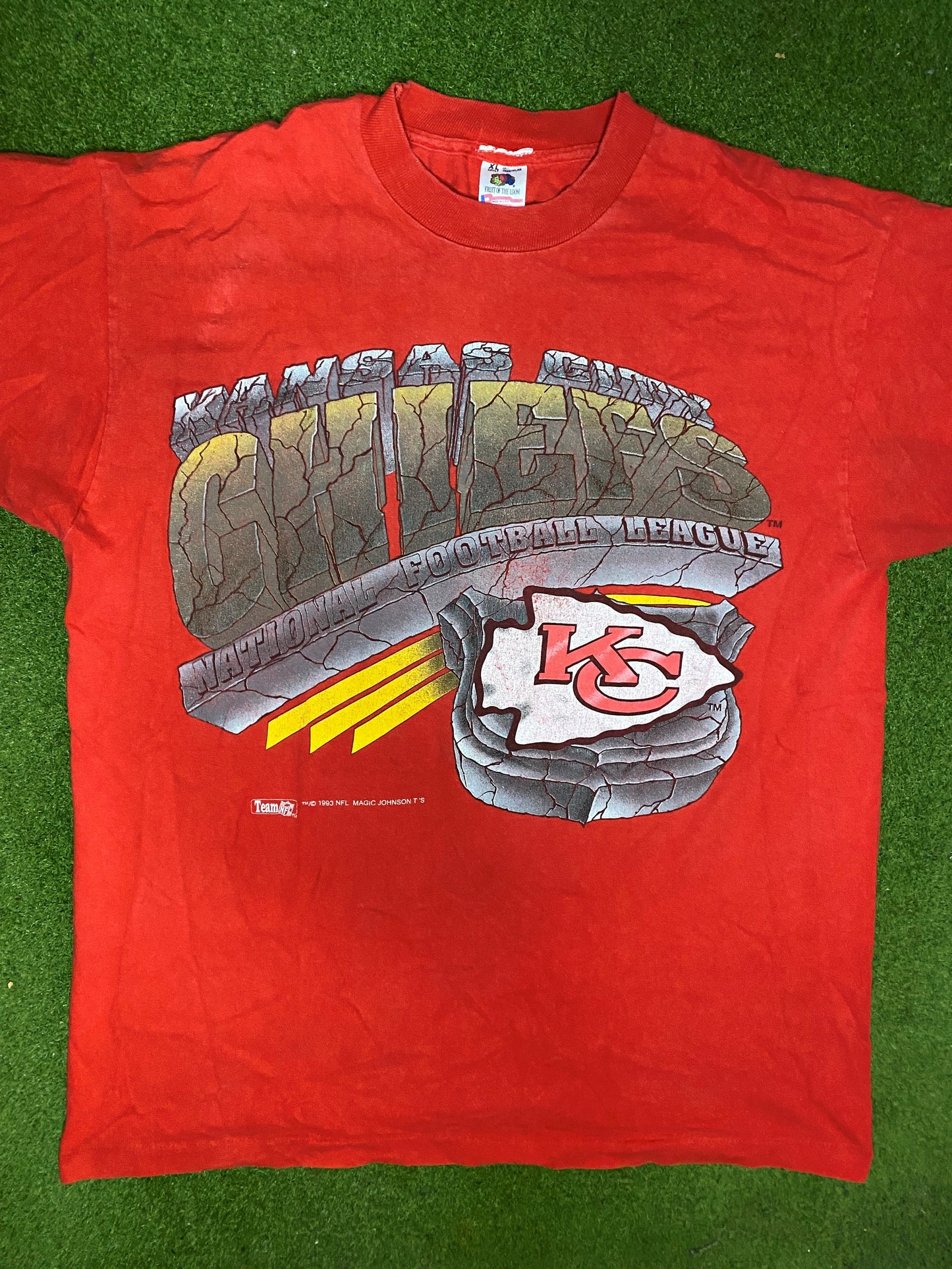 1993 Kansas City Chiefs - Vintage NFL T-Shirt (XL) 