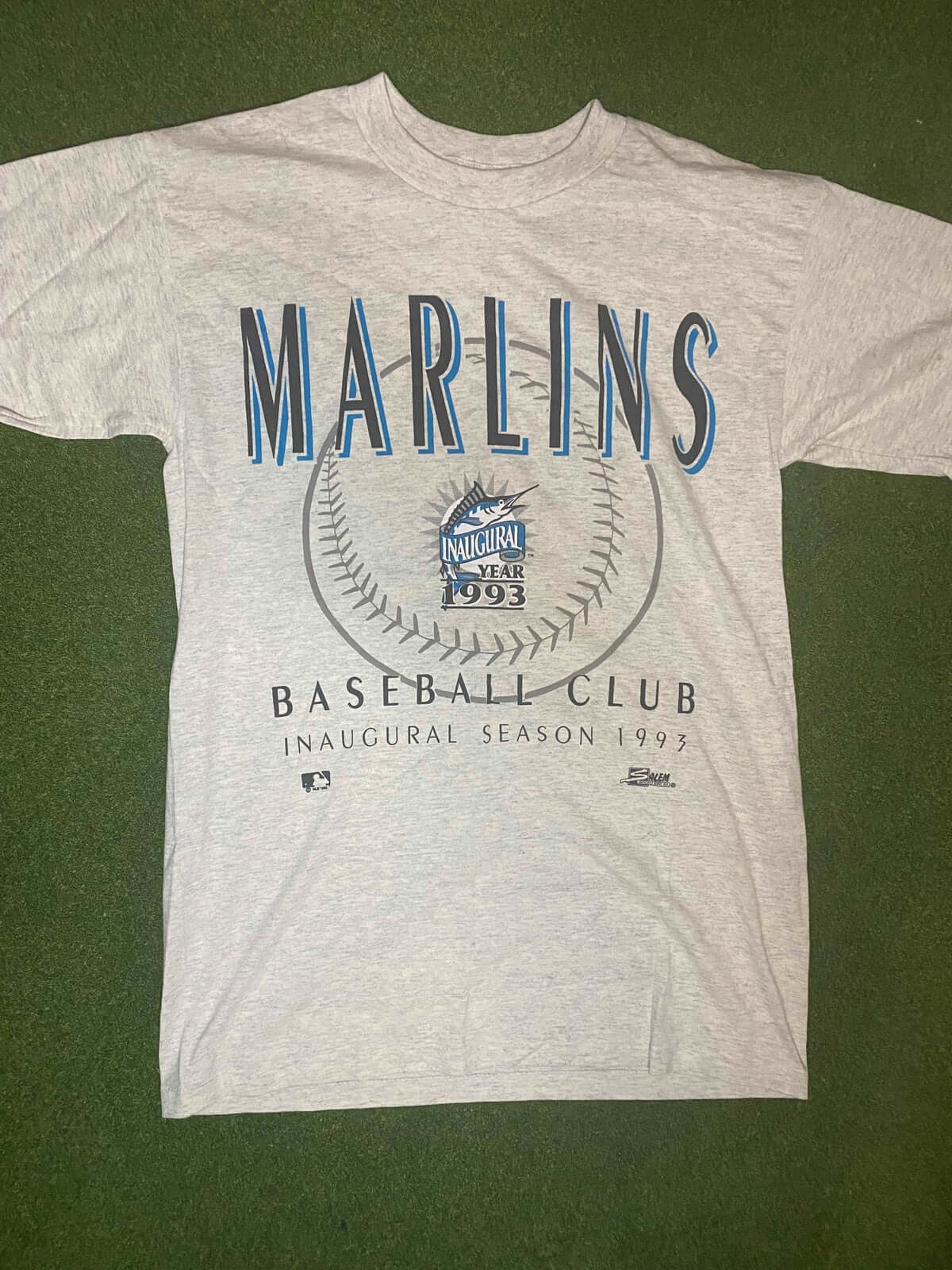 1993 Florida Marlins - Inaugural Season - Vintage MLB Tee Shirt (Large)