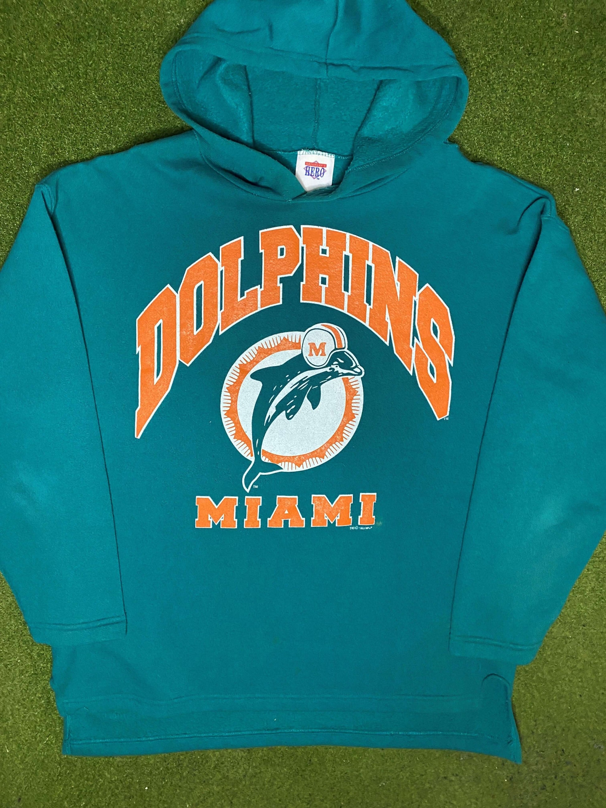 1993 Miami Dolphins - Vintage NFL Hoodie (Large)