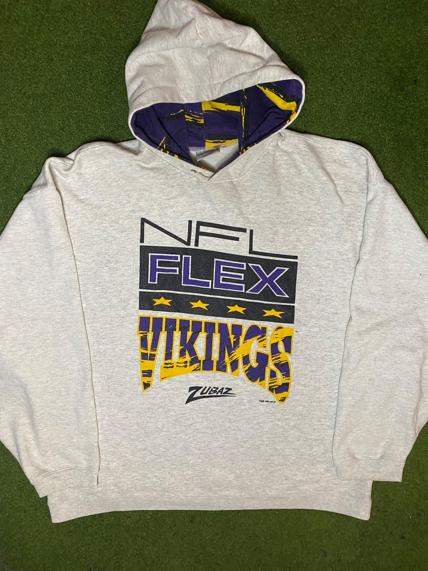 1993 Minnesota Vikings - Vintage NFL Hoodie (XL) Gametime Vintage