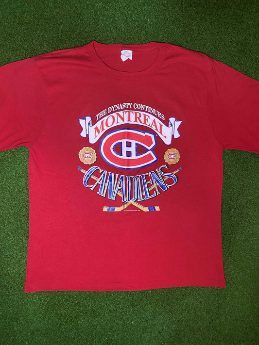 1993 Montreal Canadiens - Vintage NHL Tee Shirt (XL)