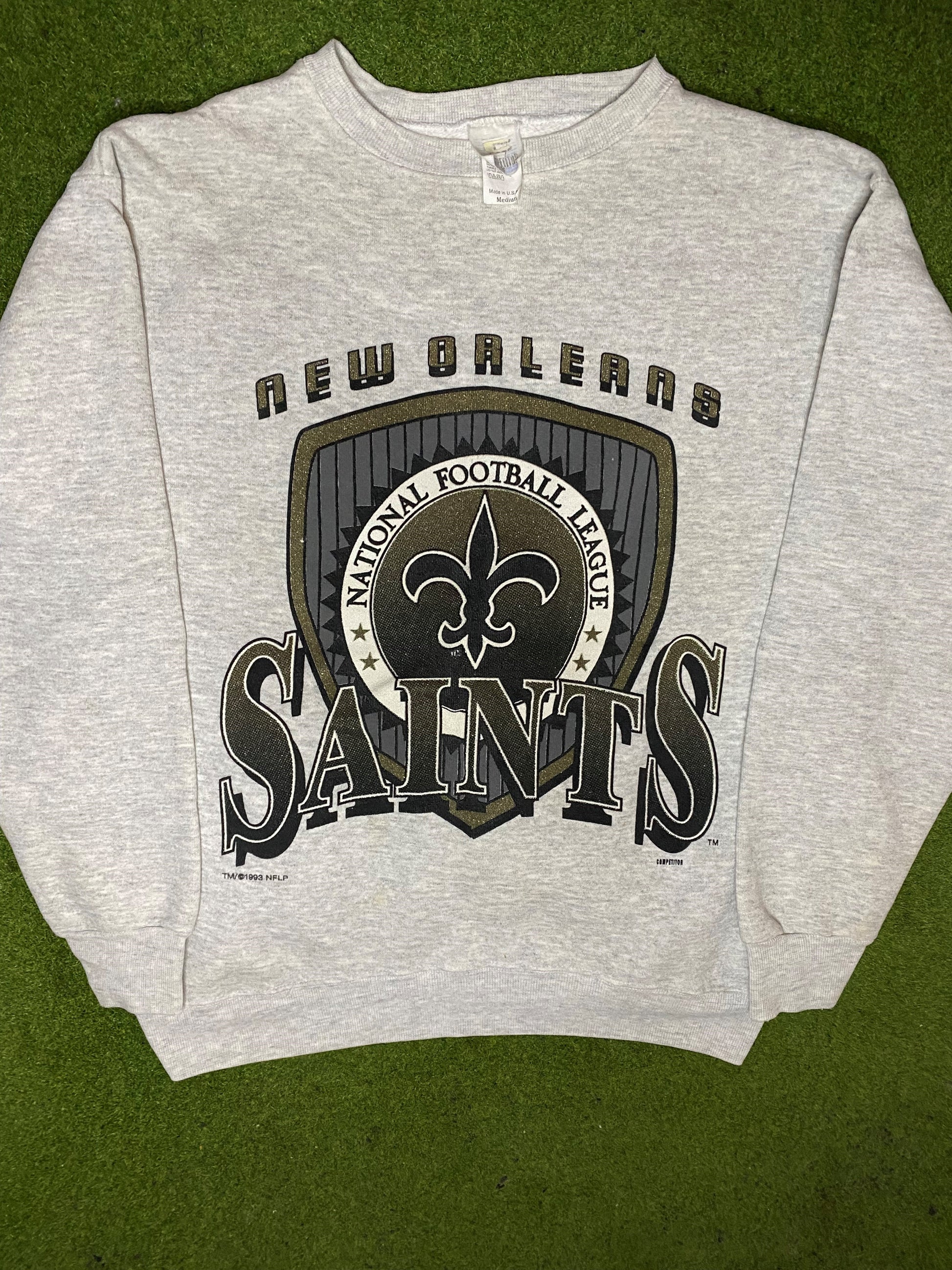 1993 New Orleans Saints - Vintage NFL Sweatshirt (Medium)