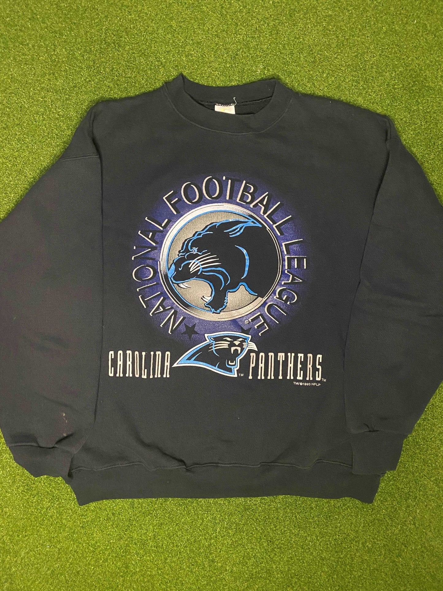 1993 Carolina Panthers - Vintage NFL Crewneck (Large)