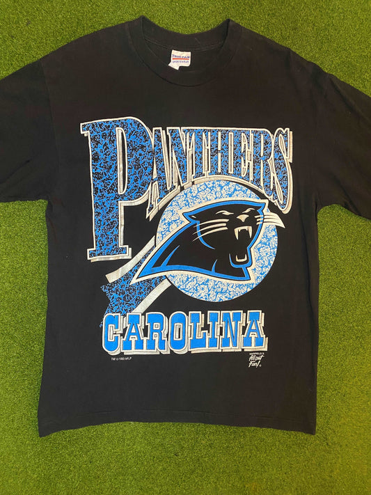 1993 Carolina Panthers - Vintage NFL T-Shirt (Large) Gametime Vintage