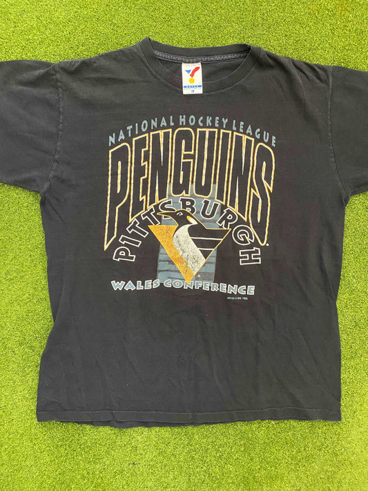 1993 Pittsburgh Penguins - Vintage NHL Tee Shirt (Large)