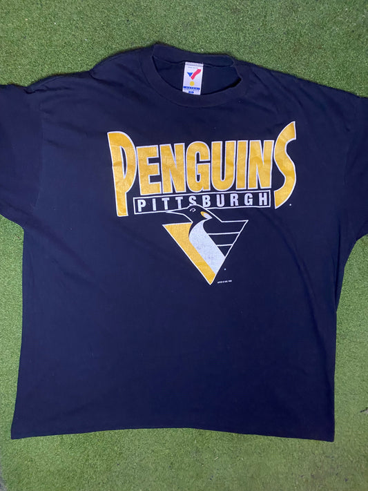 1993 Pittsburgh Penguins - Vintage NHL T-Shirt (3XL) - Gametime Vintage