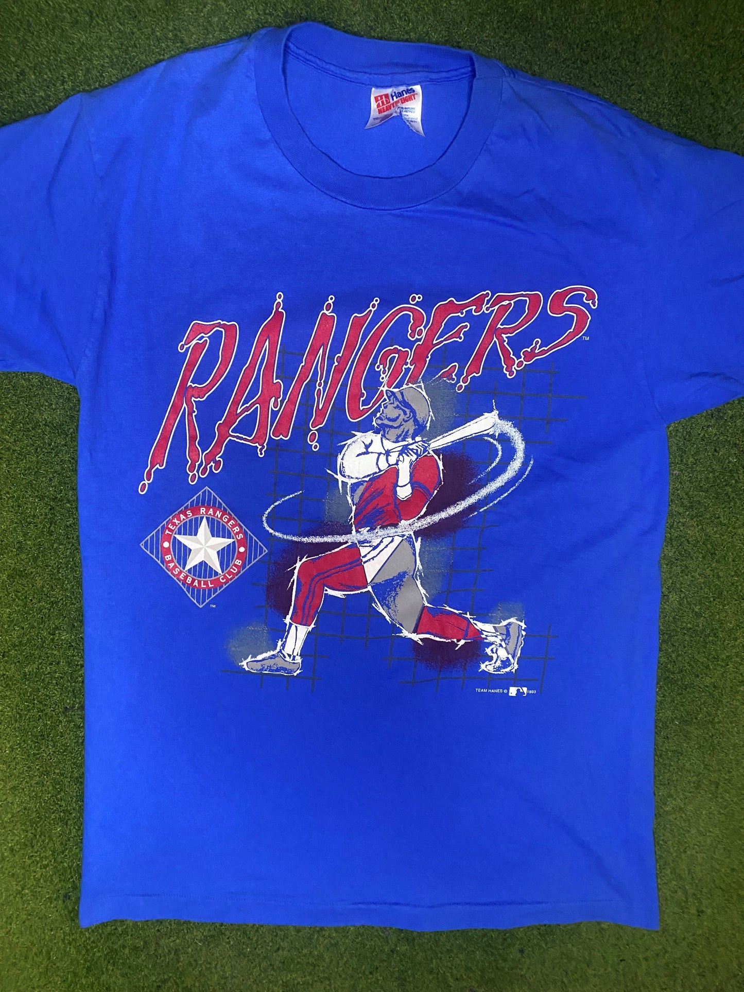 1993 Texas Rangers - Vintage MLB T-Shirt (Medium) Gametime Vintage