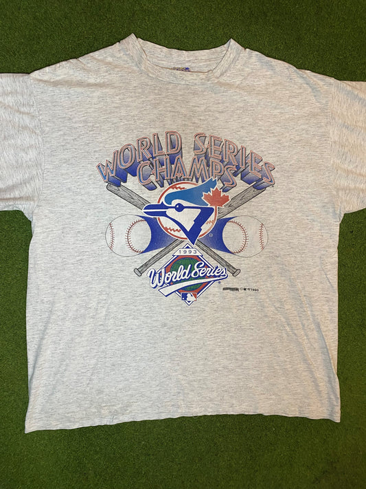 1993 Toronto Blue Jays - World Series Champs - Vintage MLB Tee (XL)