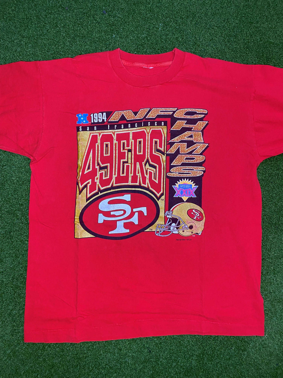 1994 San Francisco 49ers Nfc Champs Vintage Nfl Tee Shirt Xl